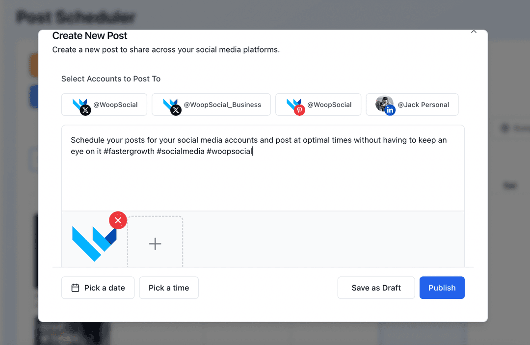 Schedule and publish your content