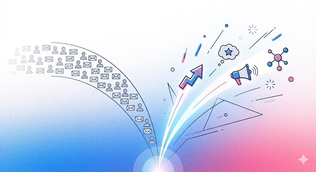 Illustration of LinkedIn content strategy generating B2B leads