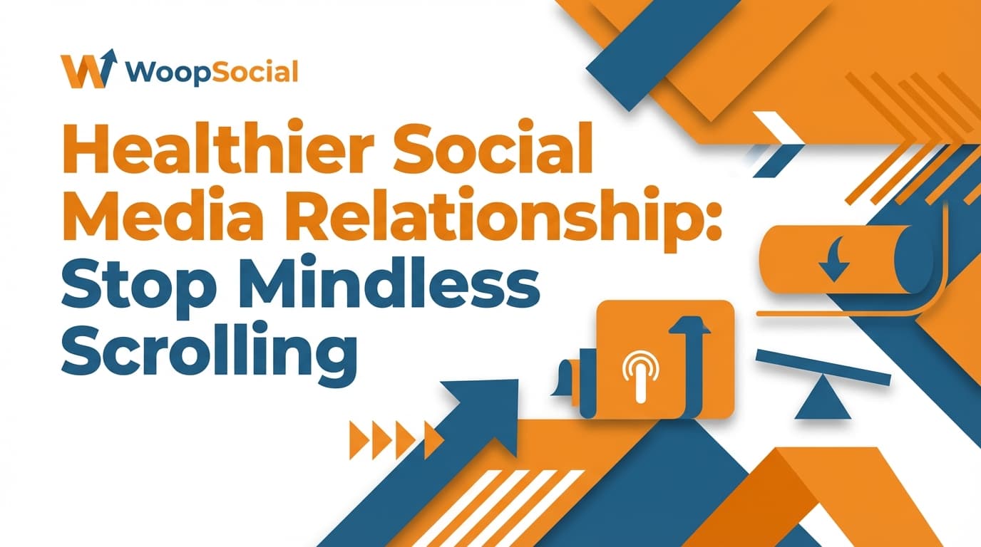 Social media mindful scrolling title