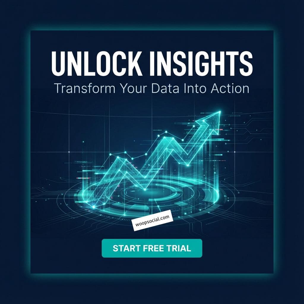 Abstract Data Visualization SaaS Promo