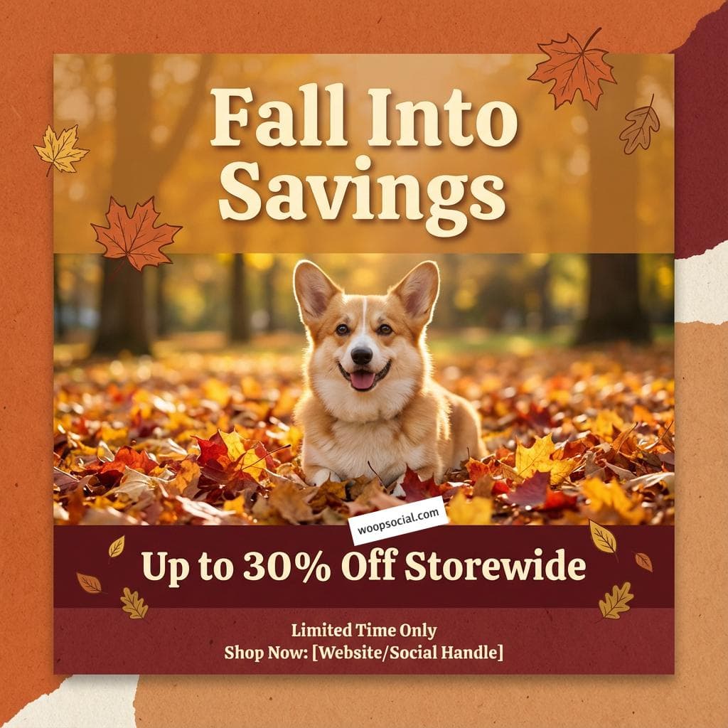 Autumn Pet Store Seasonal Sale