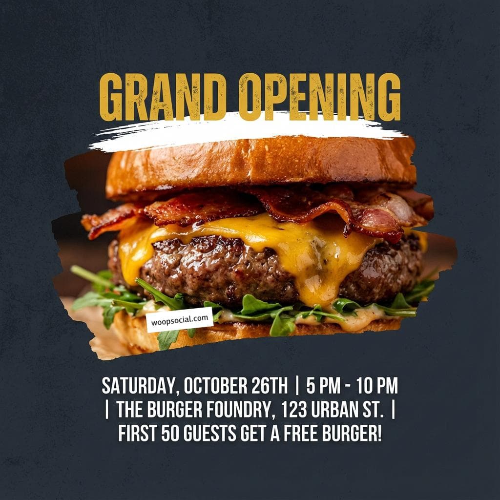 Bold Gourmet Burger Opening
