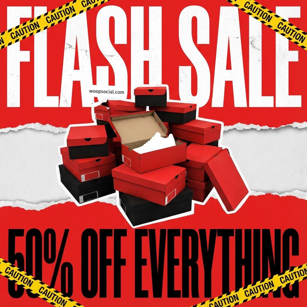 Bold Red Flash Sale