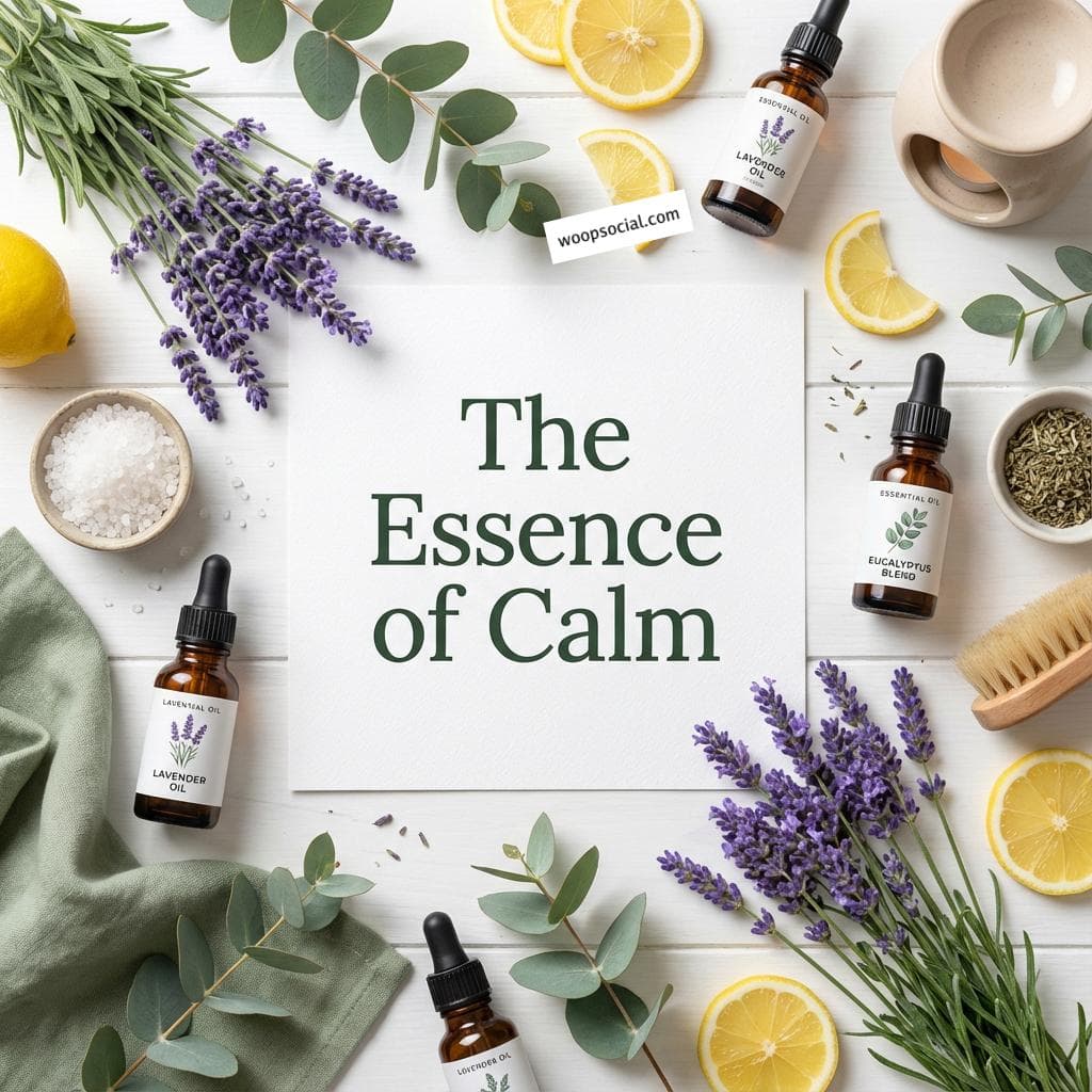 Botanical Aromatherapy Flat Lay