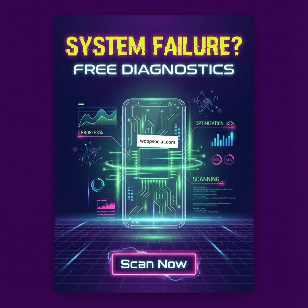 Cyberpunk Neon Diagnostic Service