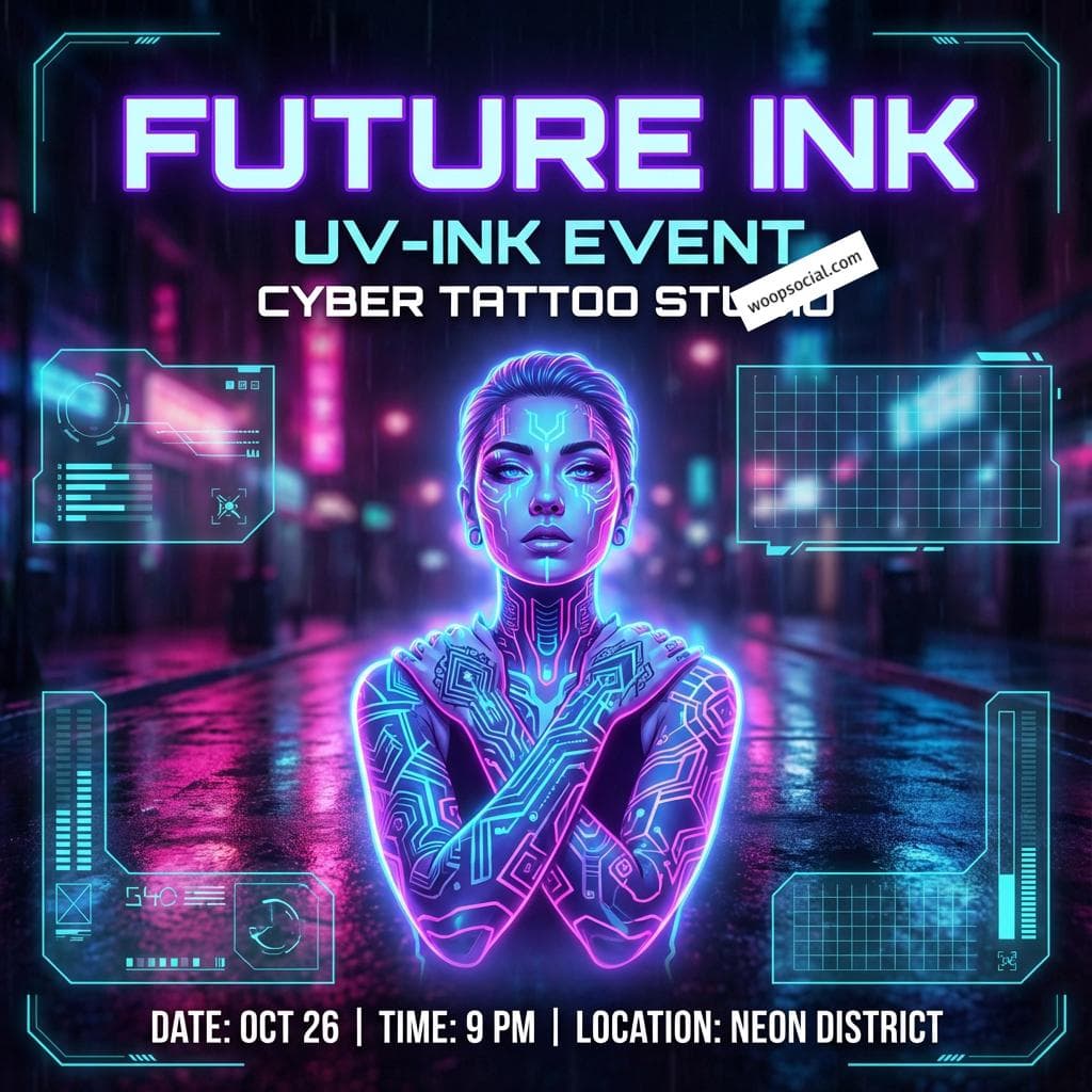 Cyberpunk Neon Ink
