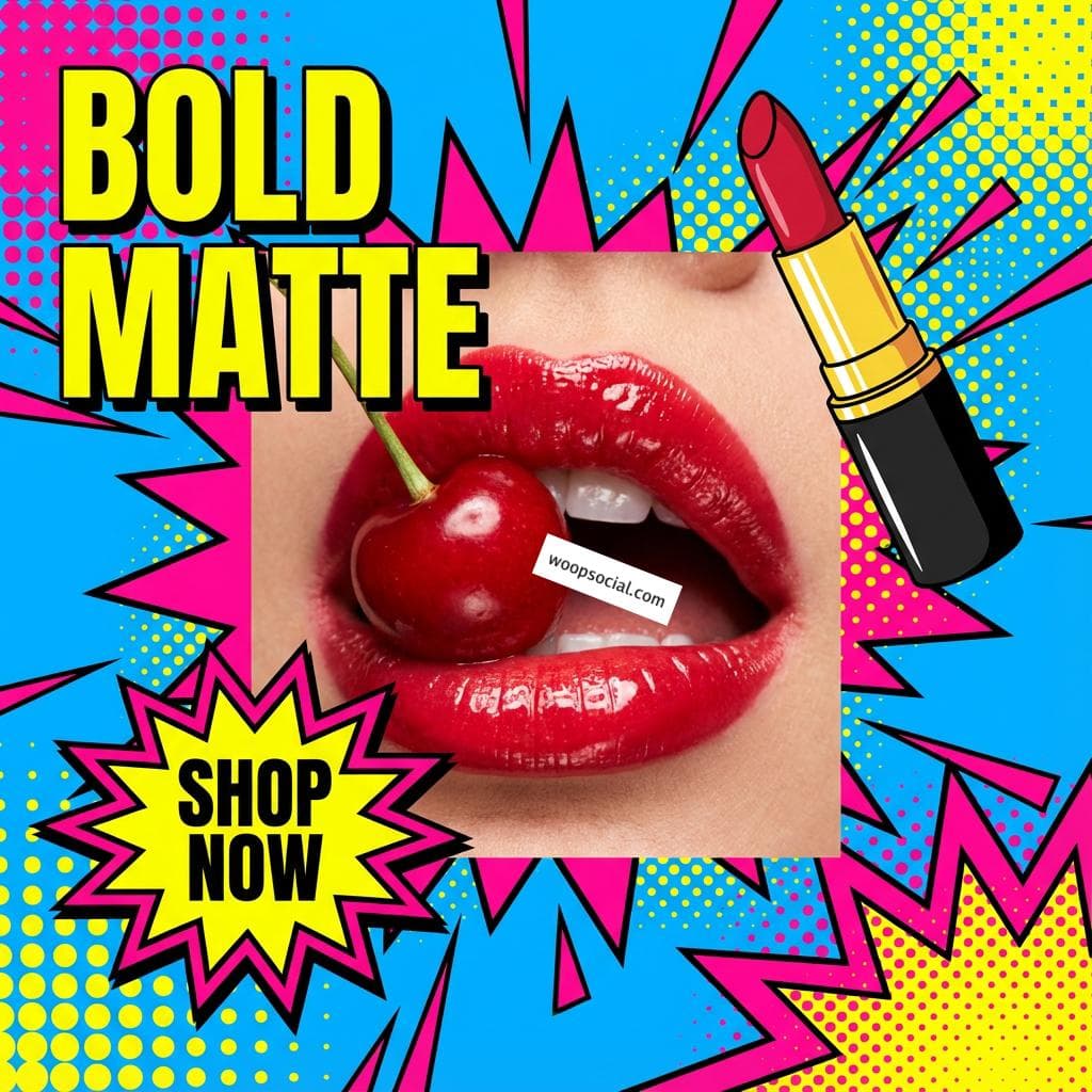 Electric Neon Lipstick Pop