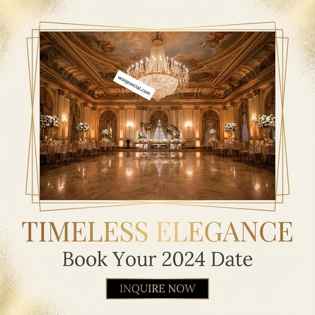 Elegant Ballroom Gold Luxury