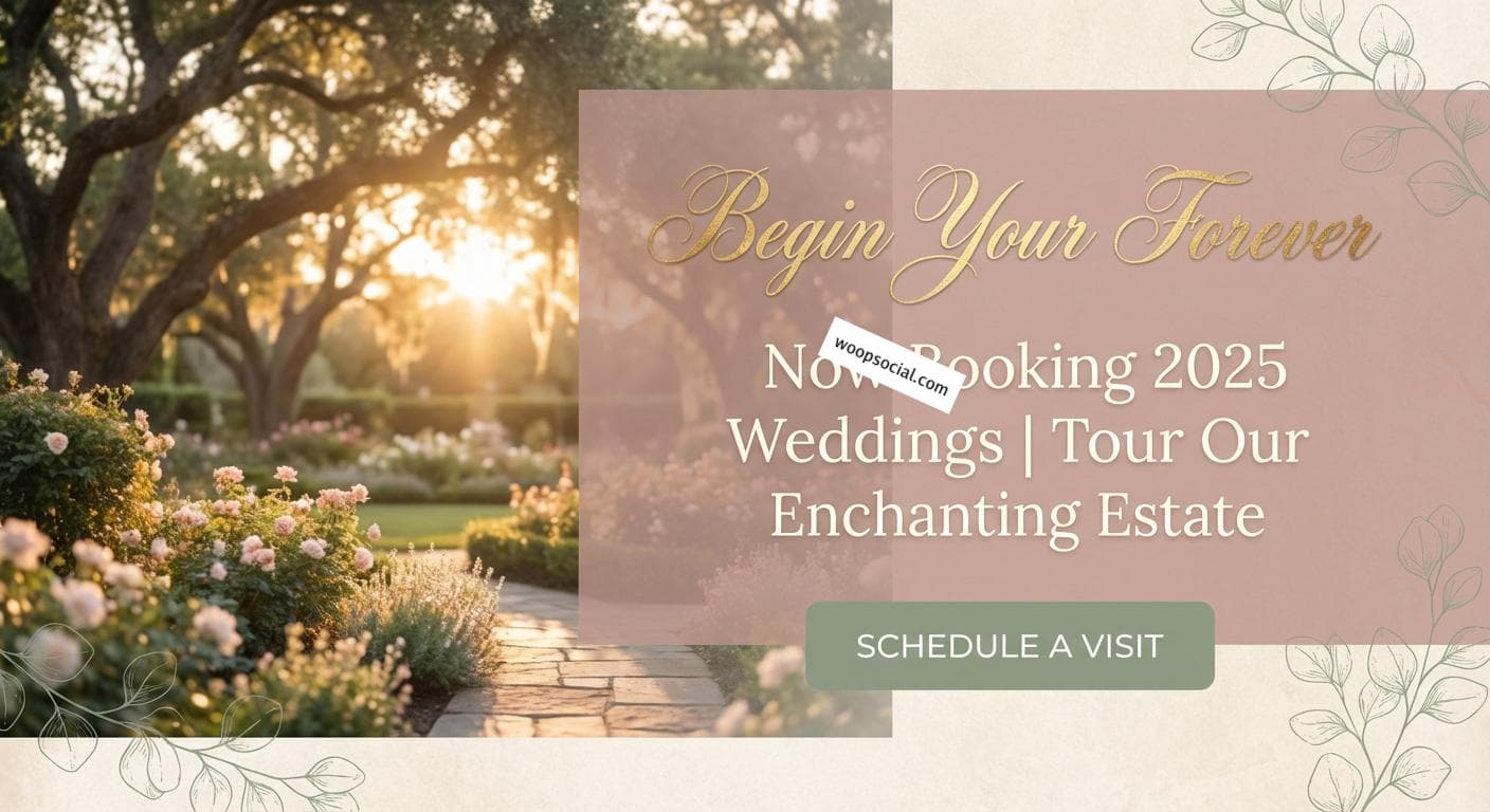Elegant Botanical Wedding Venue Flyer