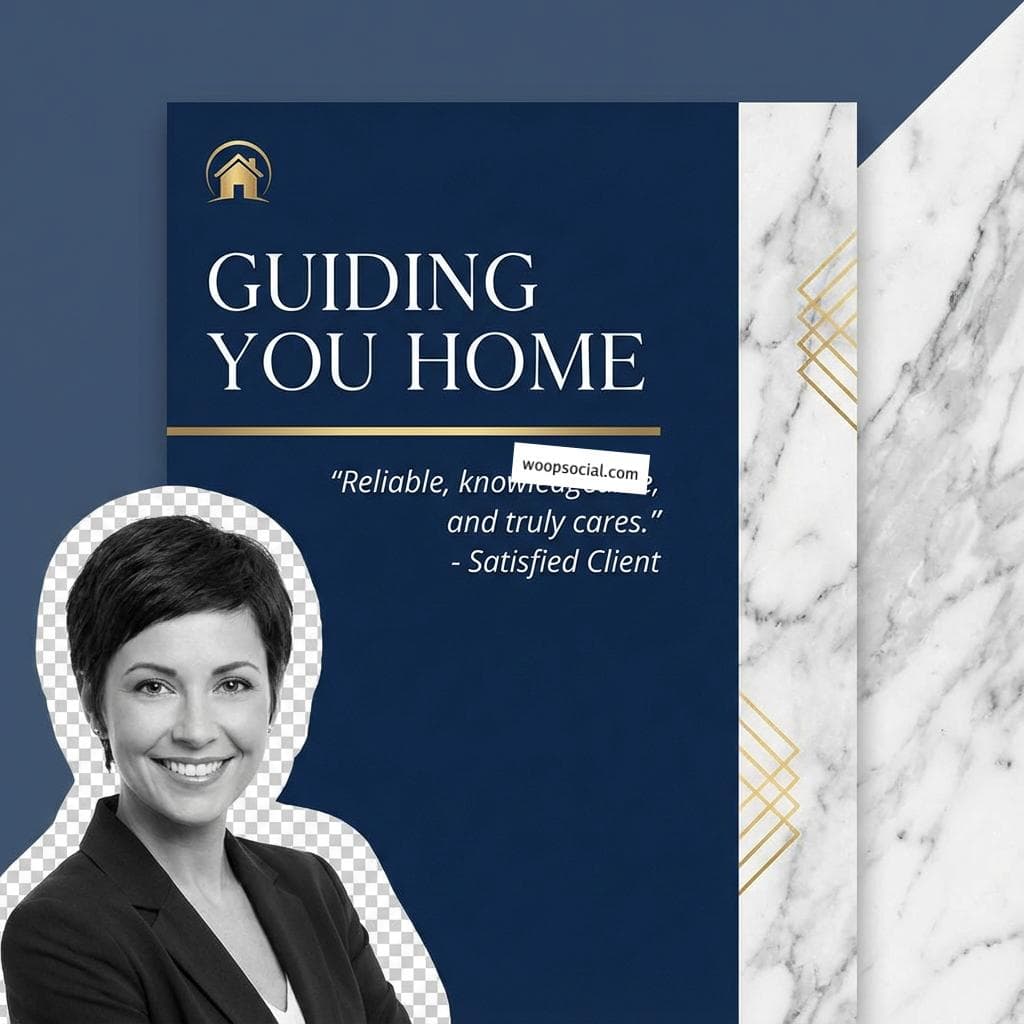 Elegant Navy Corporate Trust Flyer