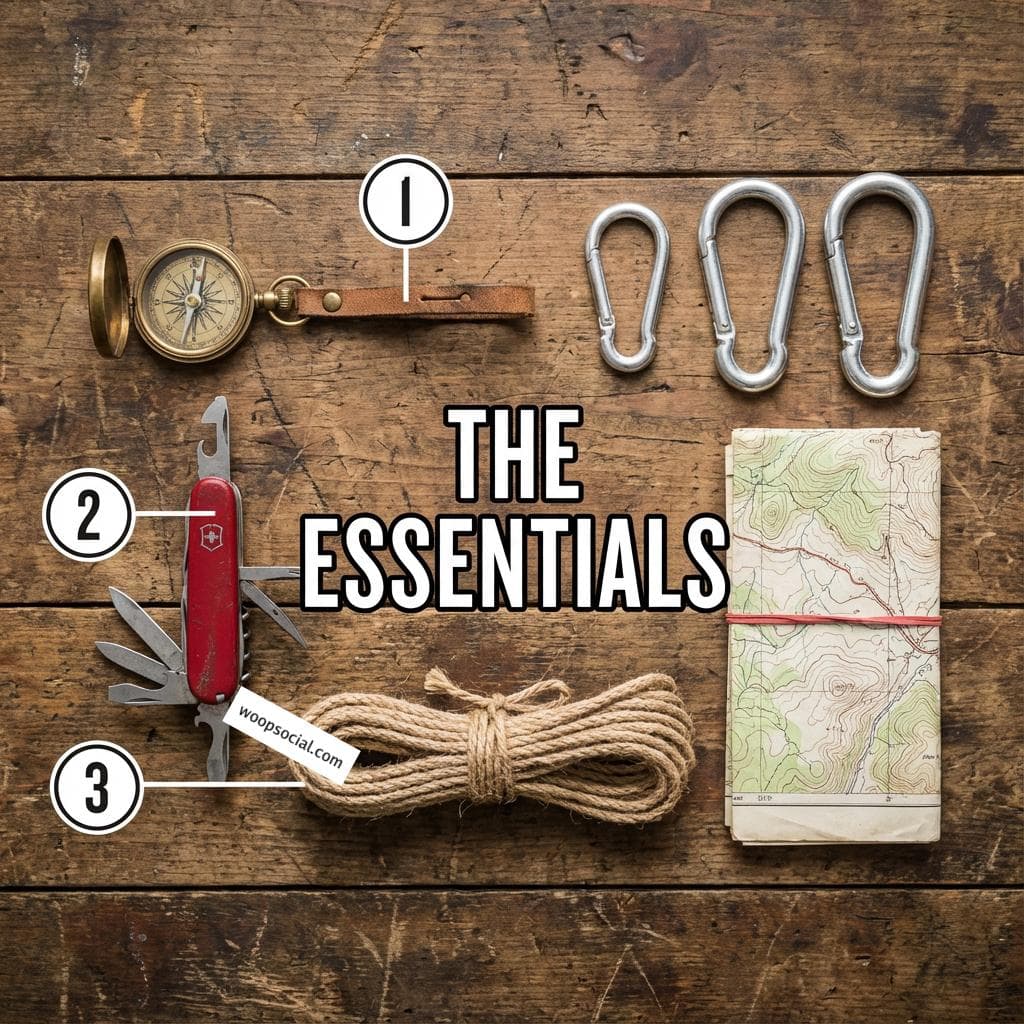 Essential Gear Flat Lay Checklist