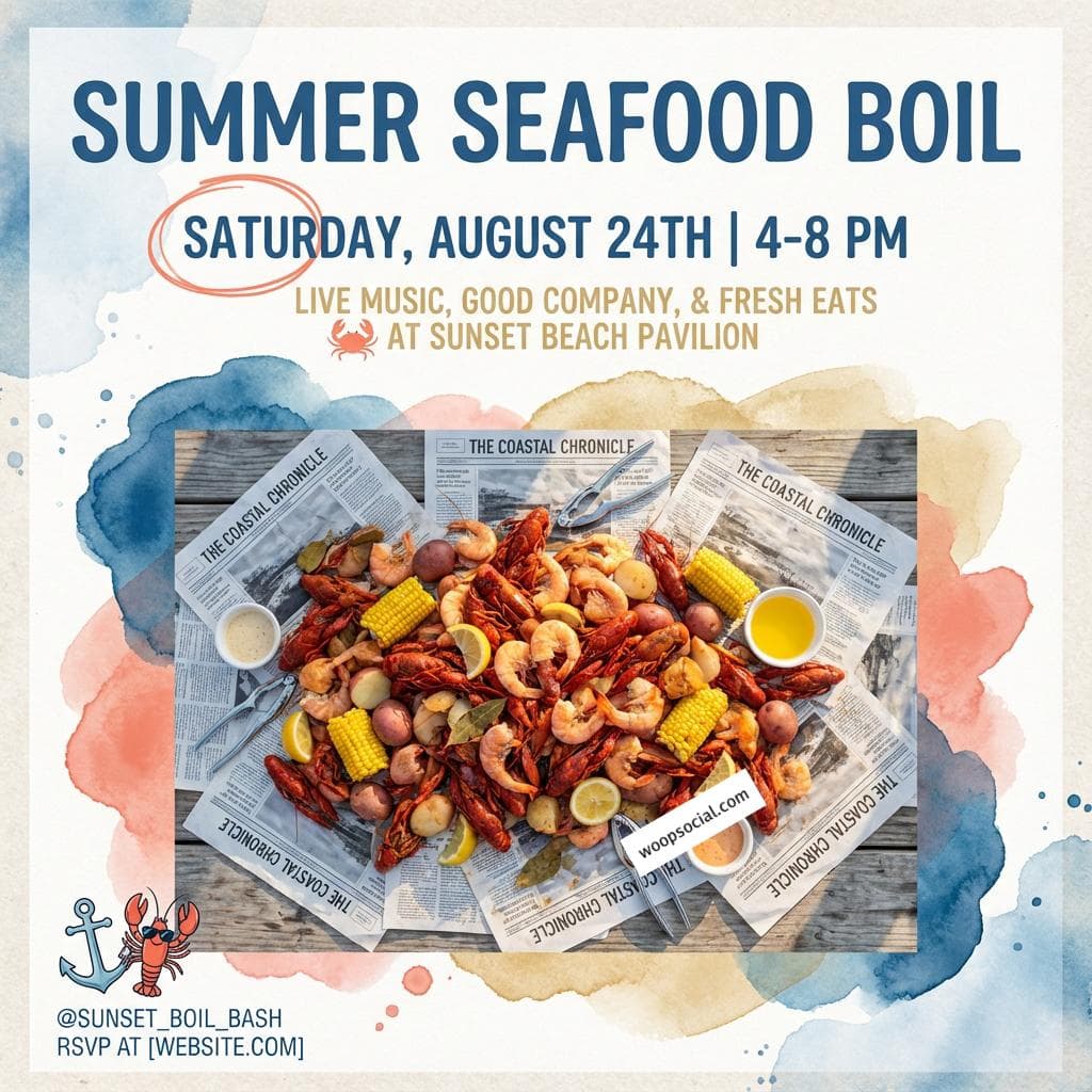 Fresh Summer Seafood Boil