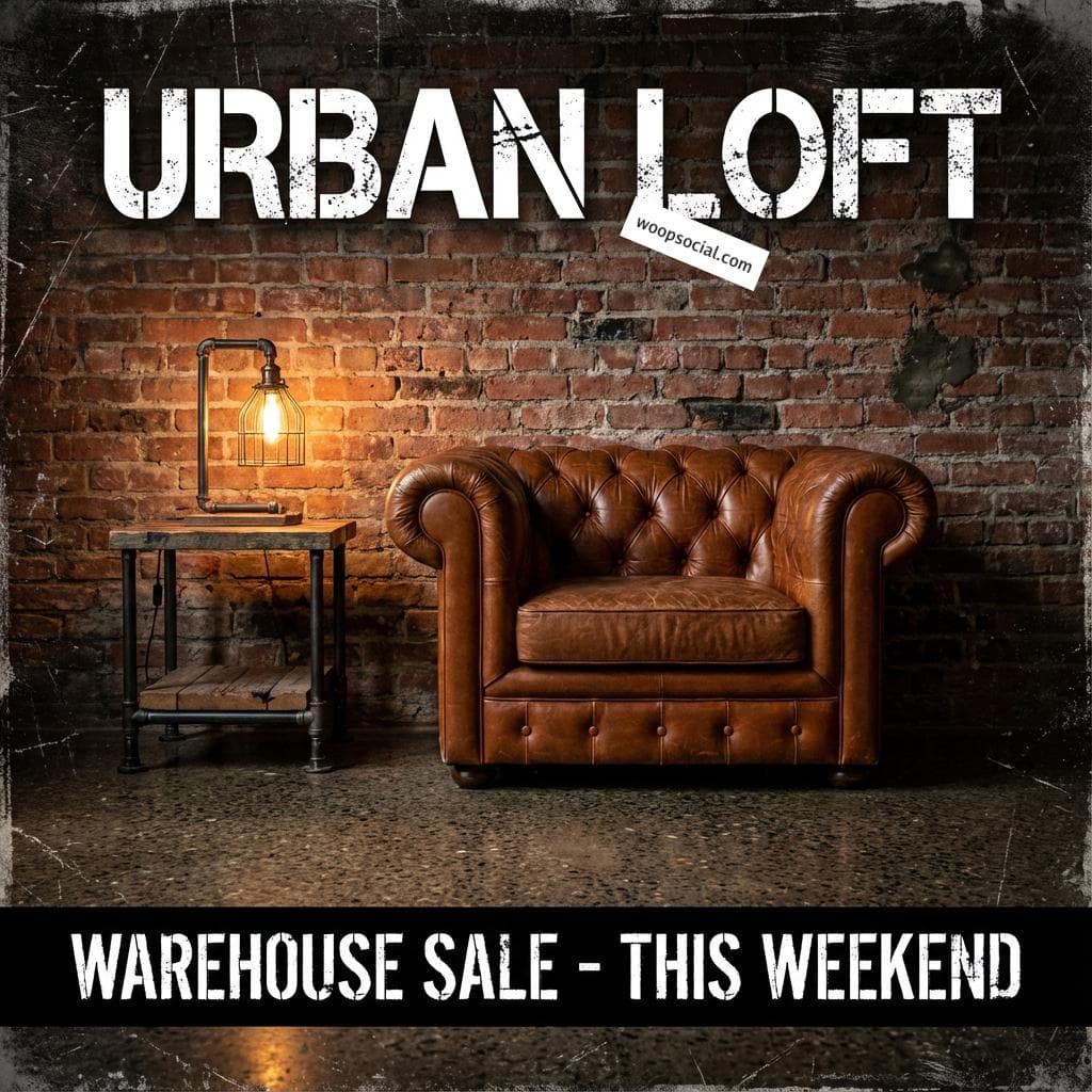 Industrial Loft Leather Luxe