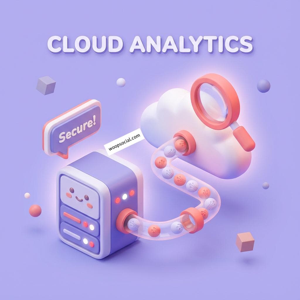 Isometric 3D Cloud Server Illustration
