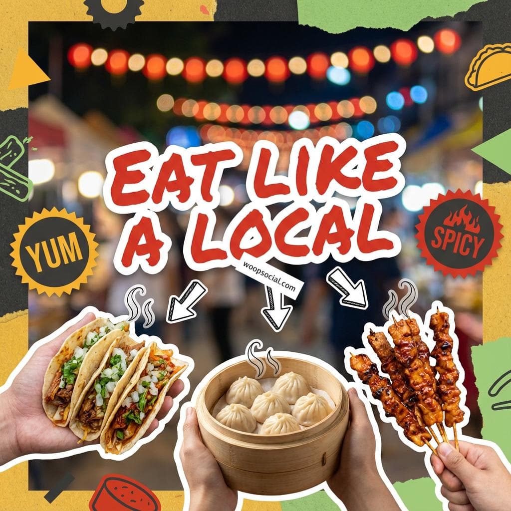 Local Street Food Tour Advertisement
