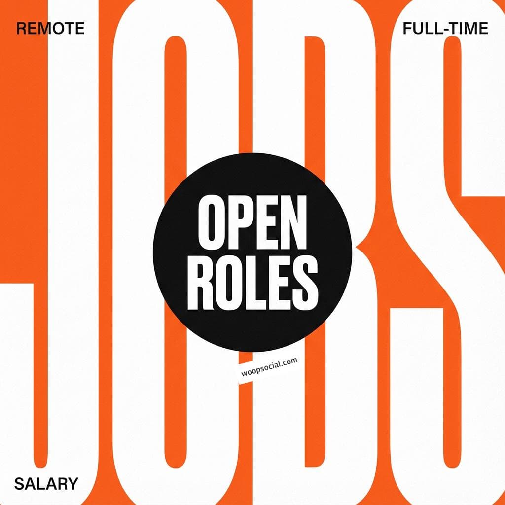 Minimalist Typography Job Alert