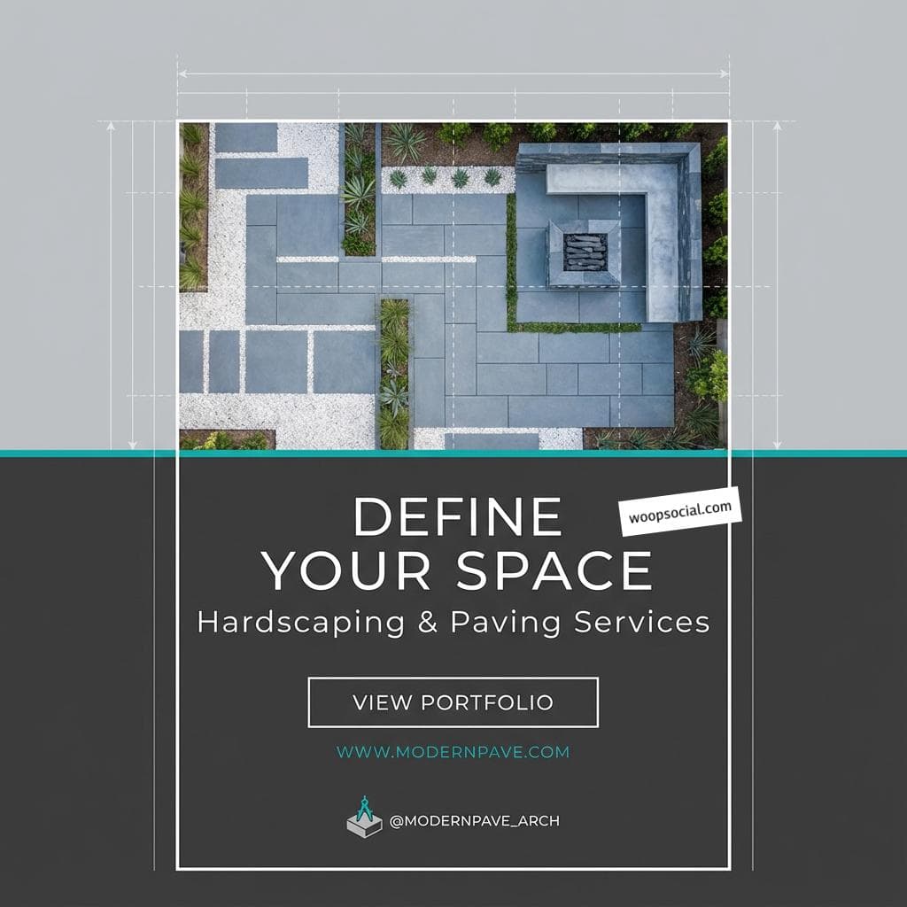 Modern Hardscape Geometric Design