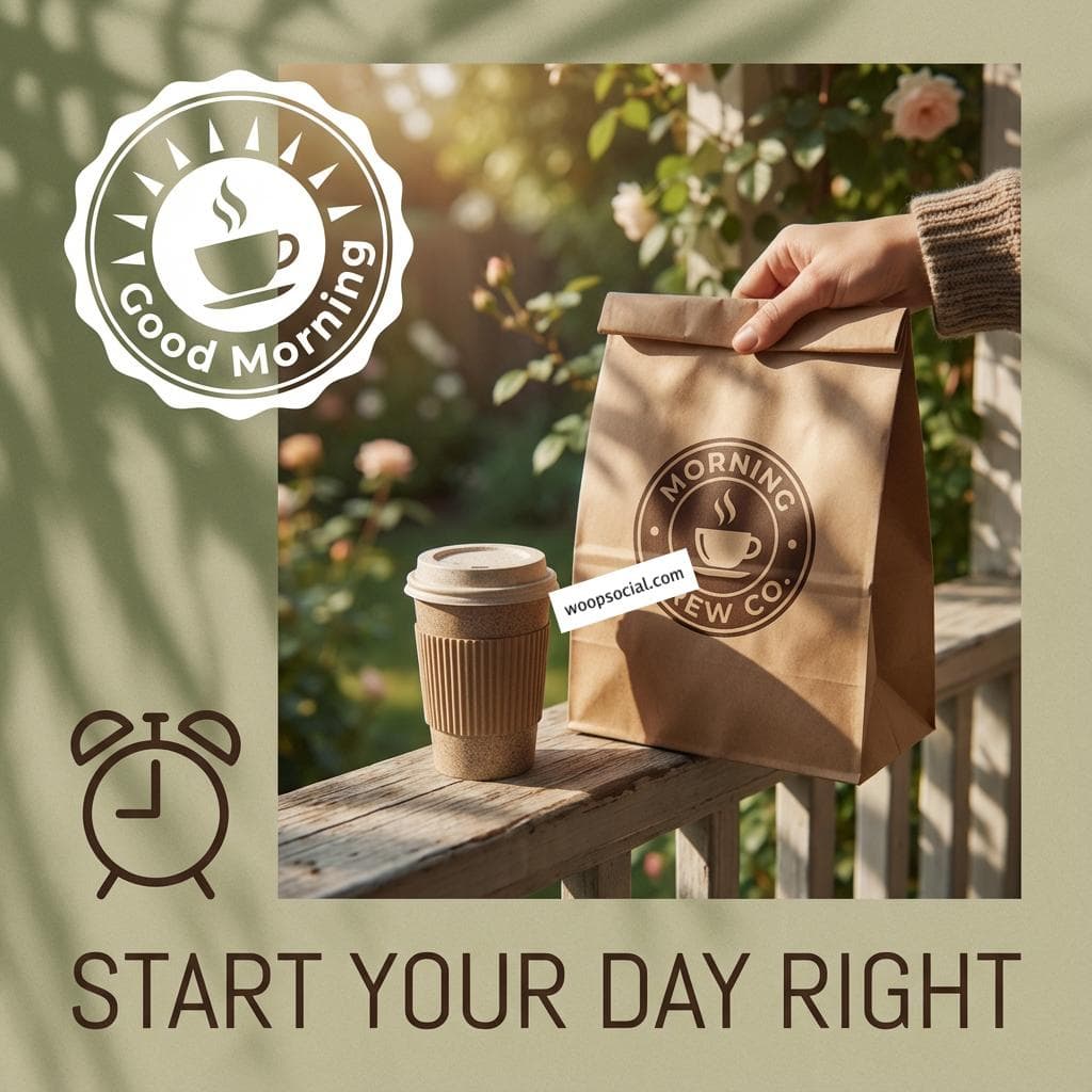 Morning Coffee Paper Bag