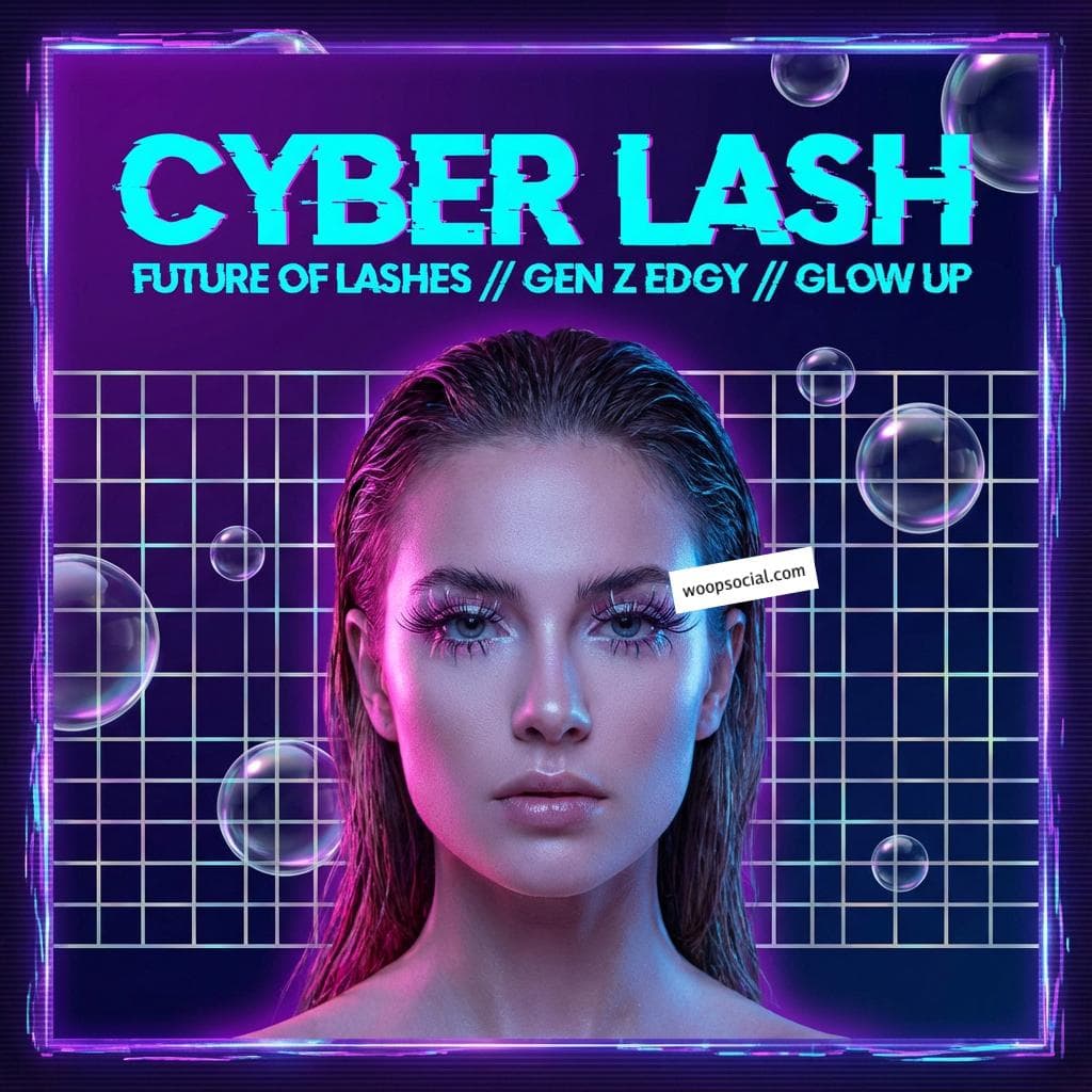 Neon Cyber Glow Lash Tech