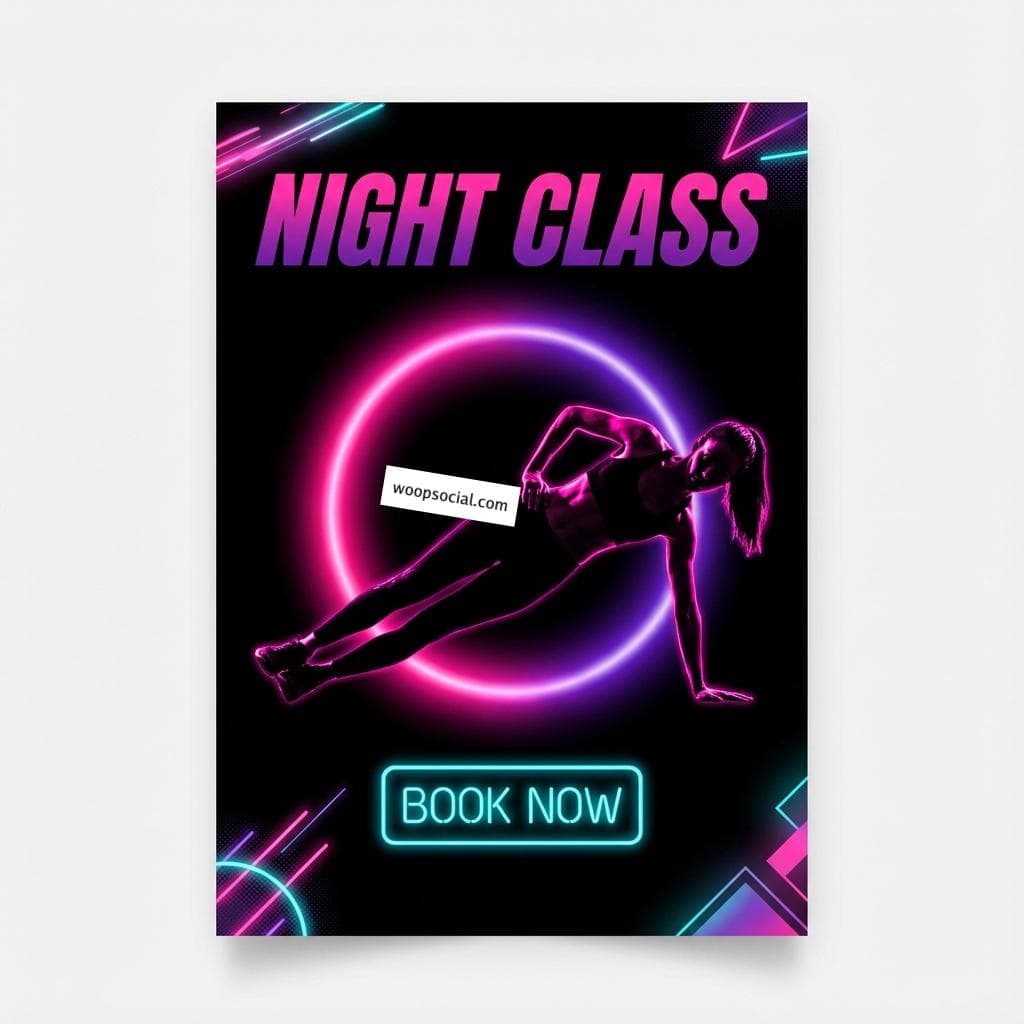 Neon Night High Contrast Pilates