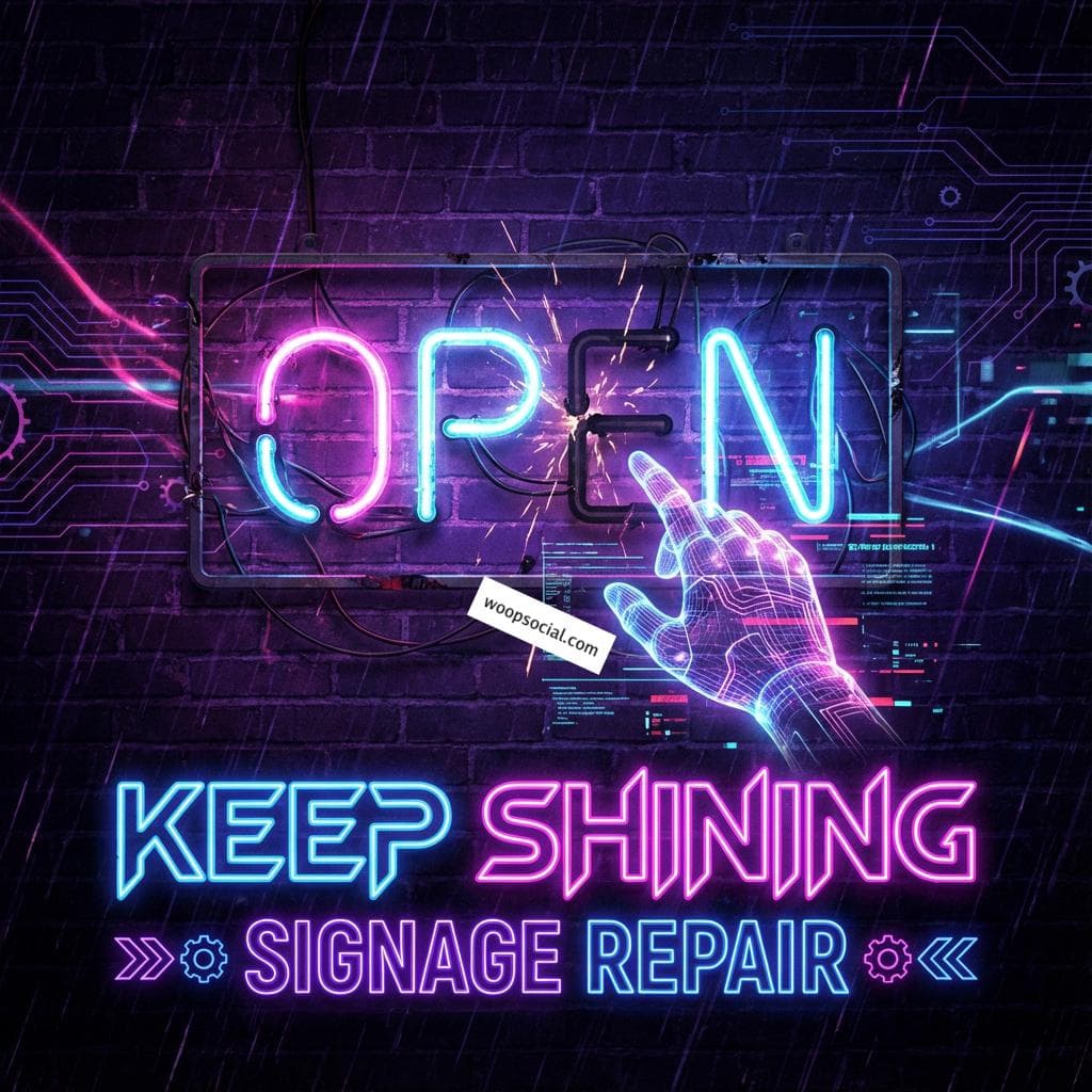 Neon Nightlife Signage Repair