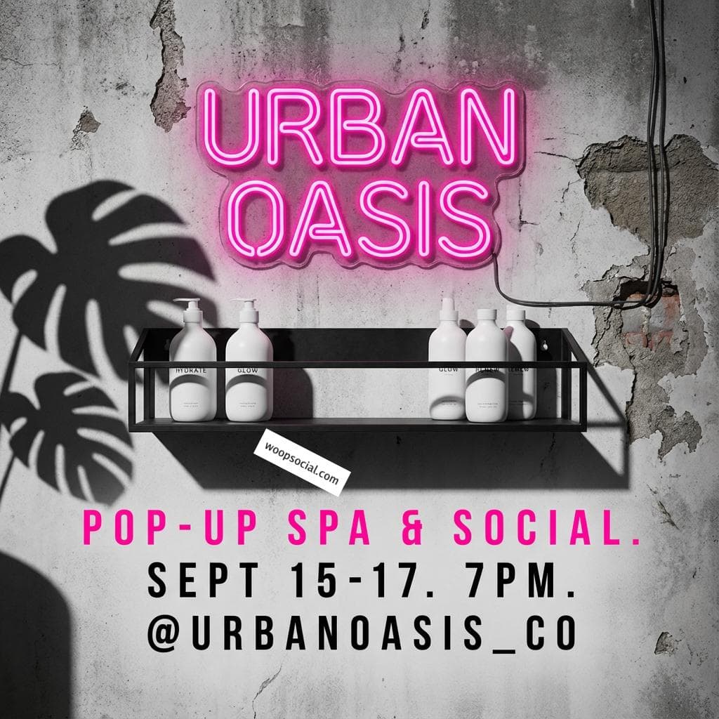 Neon Urban Concrete Spa