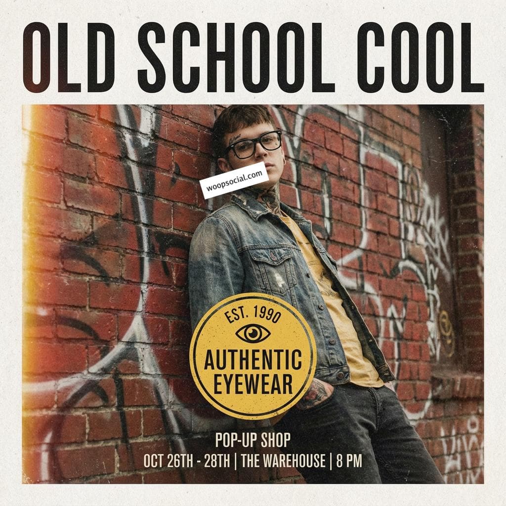 Retro Hipster Vintage Frame Style