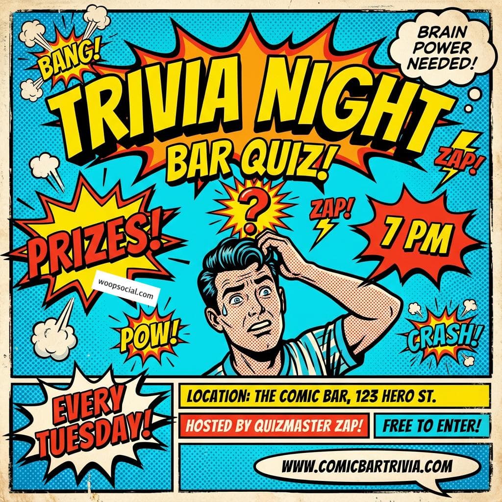 Retro Pop Art Trivia Night