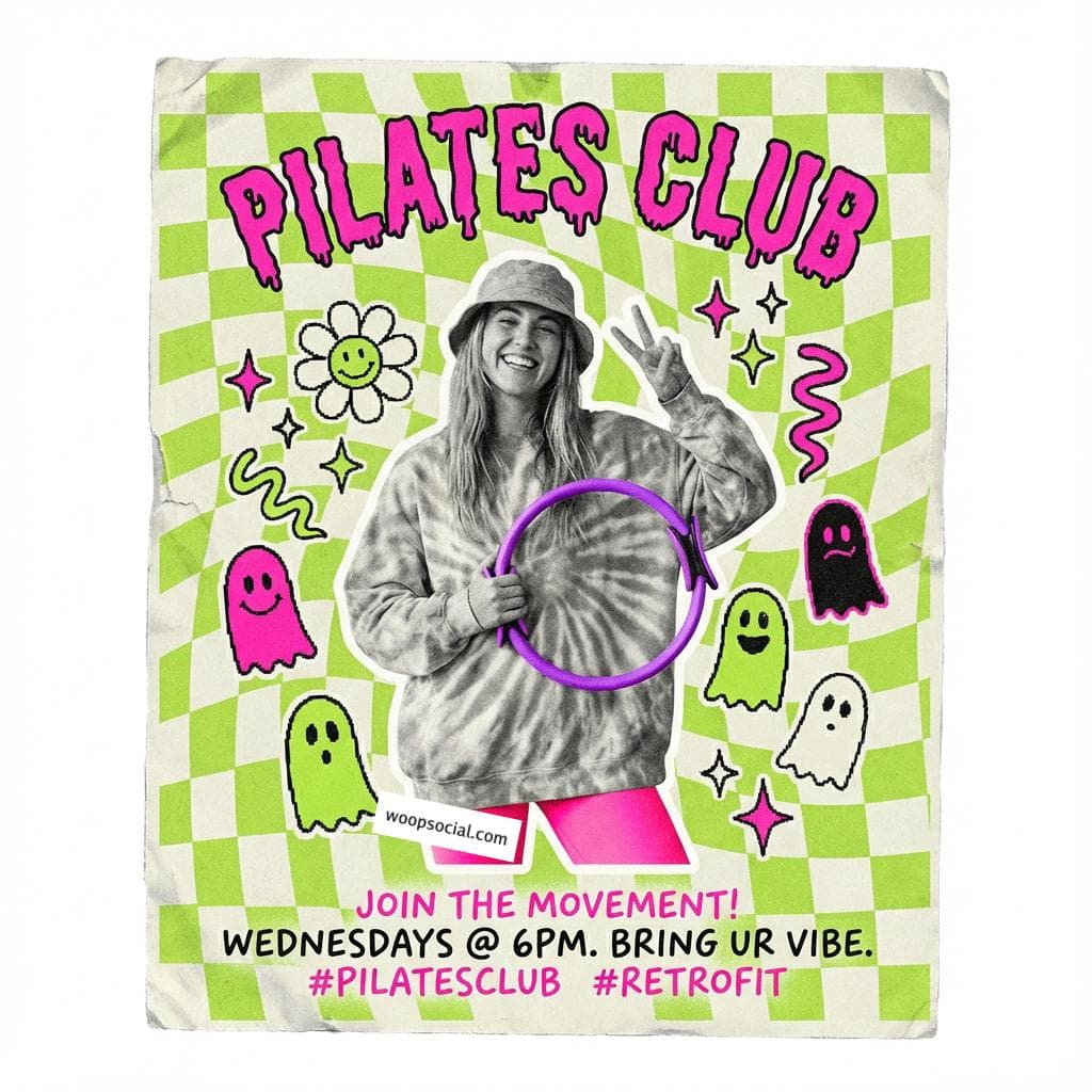 Retro Pop Gen Z Pilates