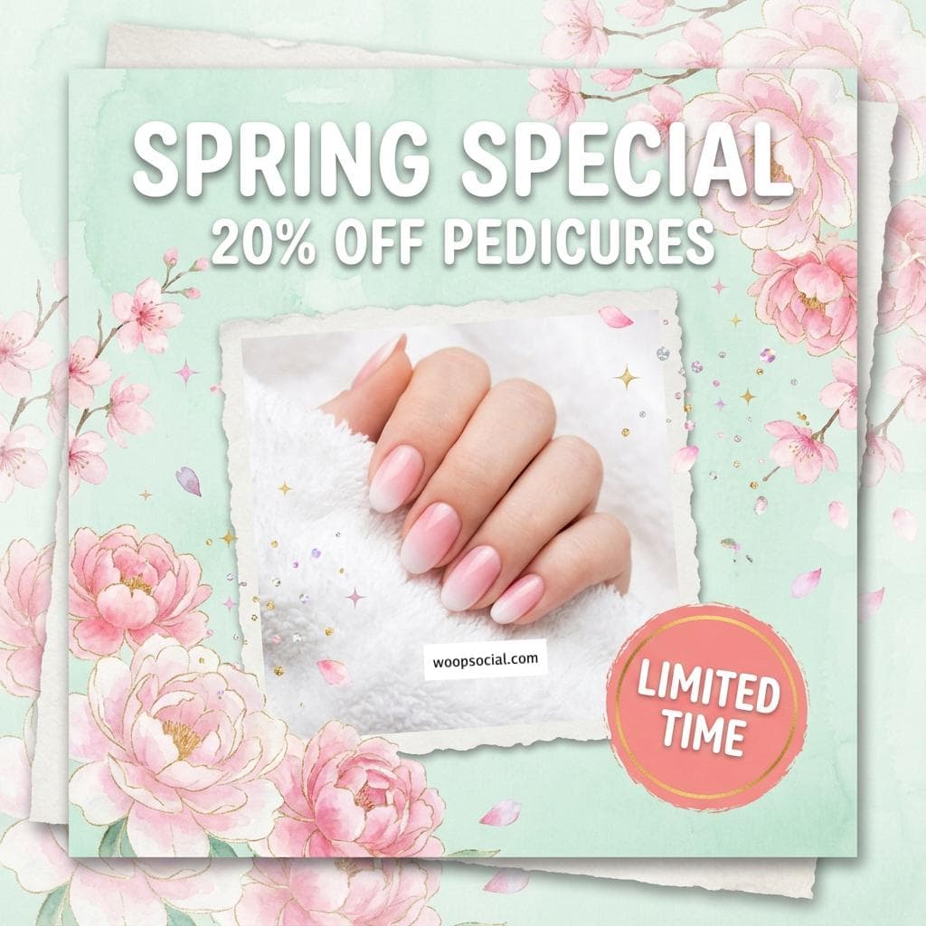 Soft Pastel Spring Floral Design