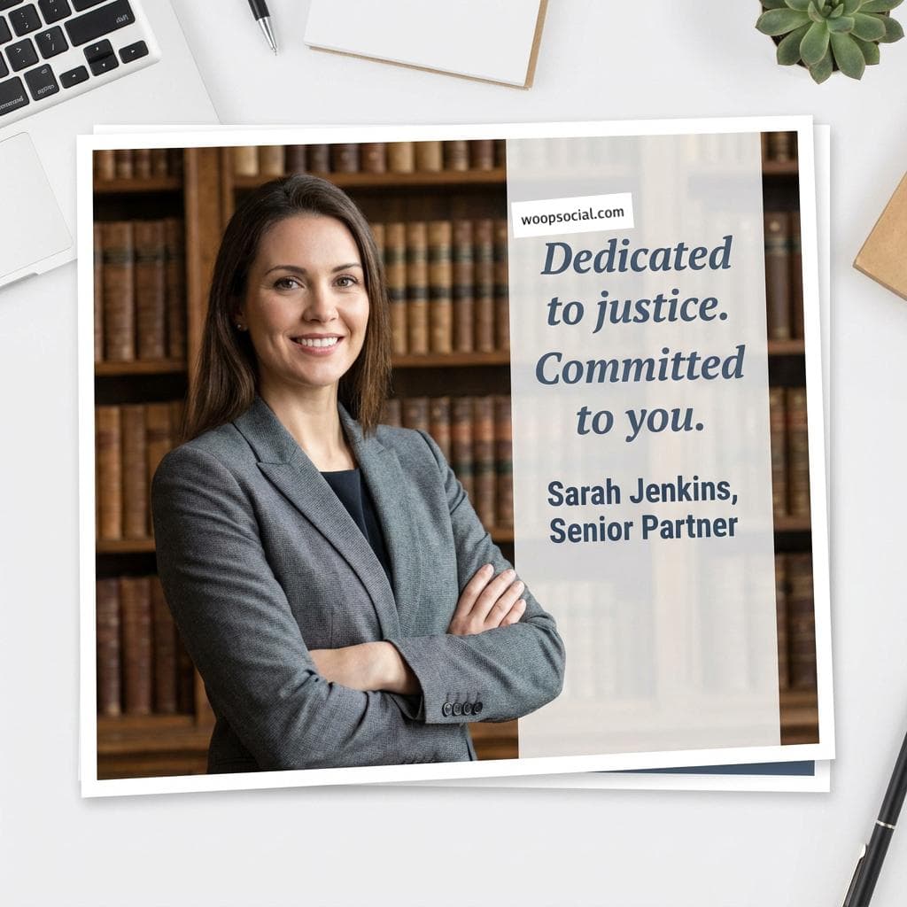 Trusted Attorney Portrait Profile Flyer
