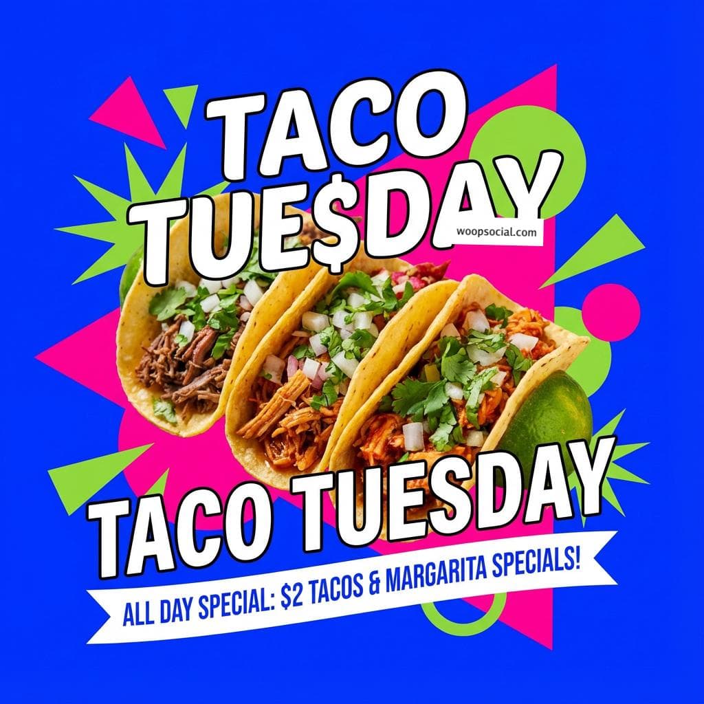 Vibrant Modern Taco Tuesday