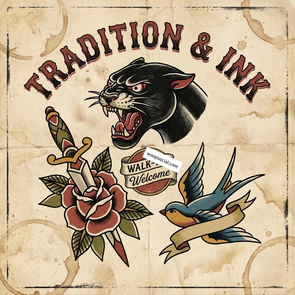 Vintage American Traditional Flash