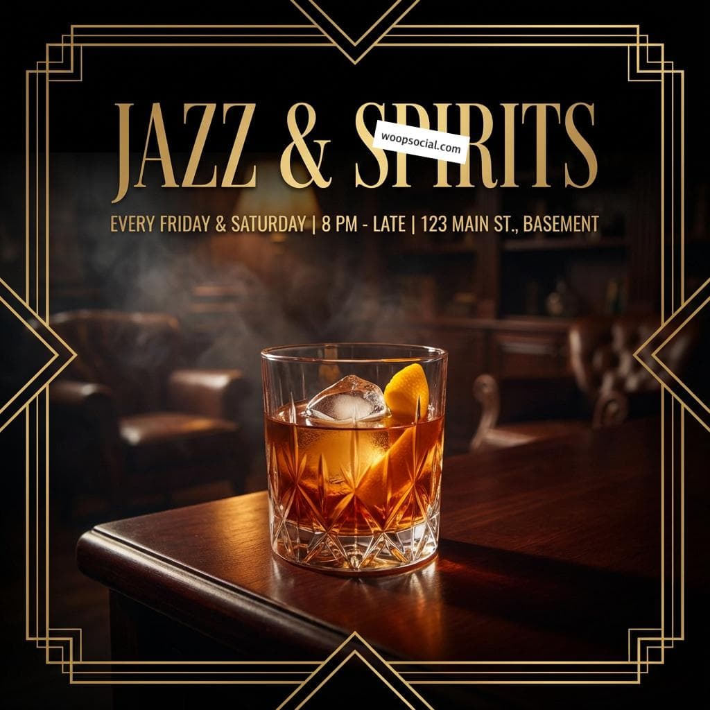 Vintage Speakeasy Jazz Night