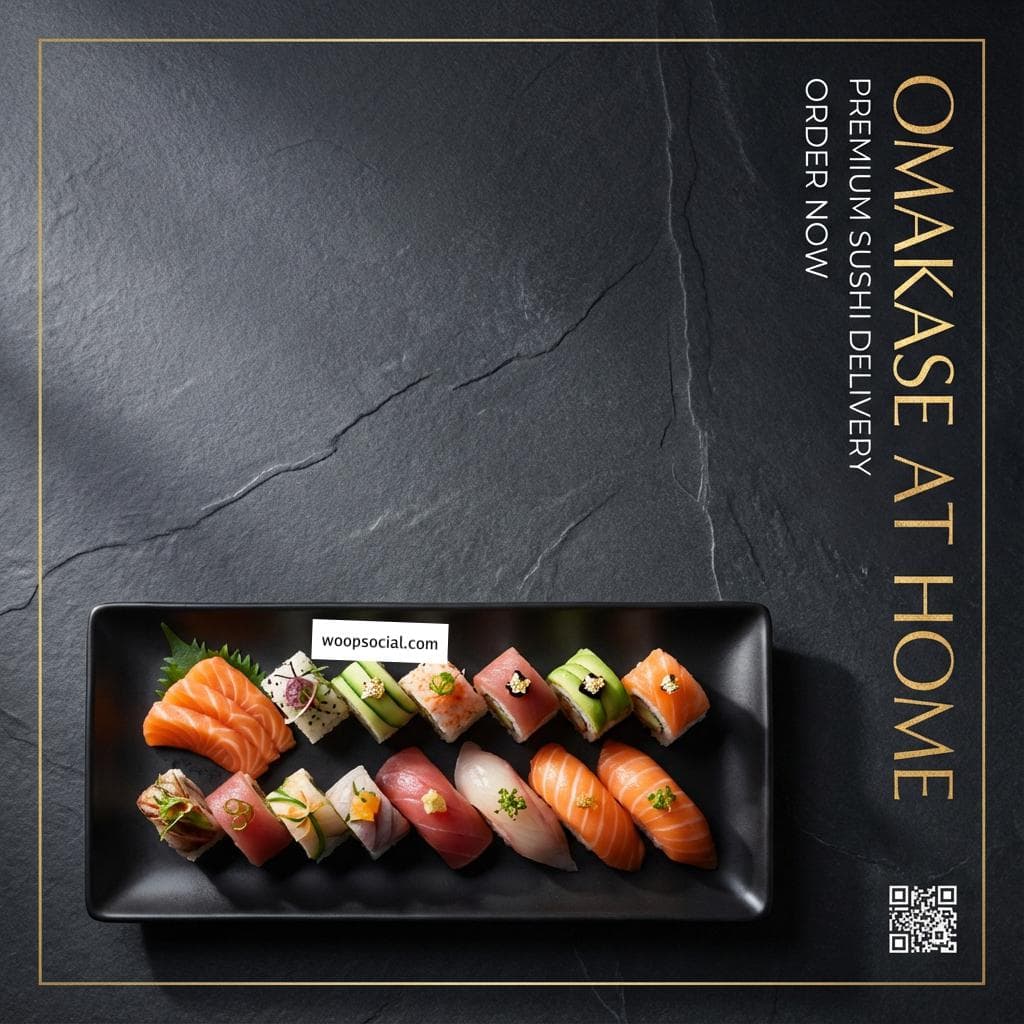 Zen Minimalist Sushi Platter