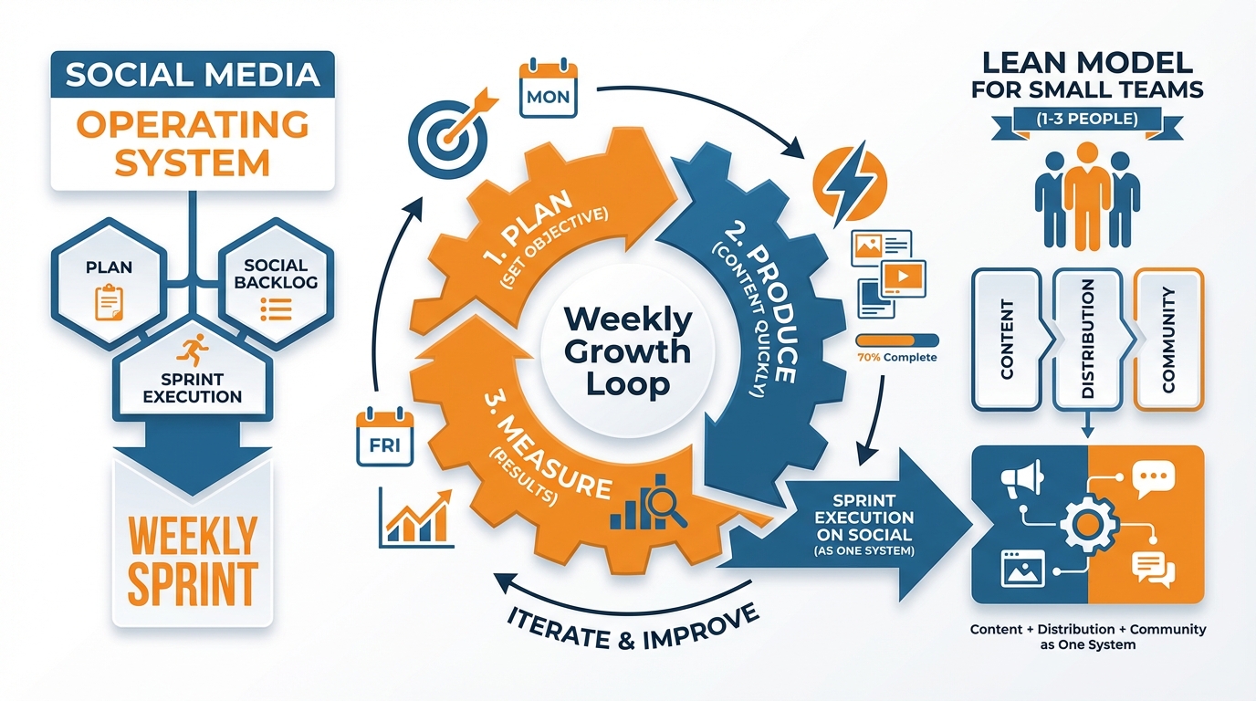 Agile Social Media Infographic Summary