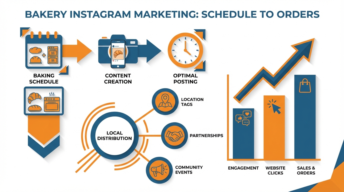 Bakery Instagram Marketing Infographic