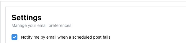 Failure Notifications