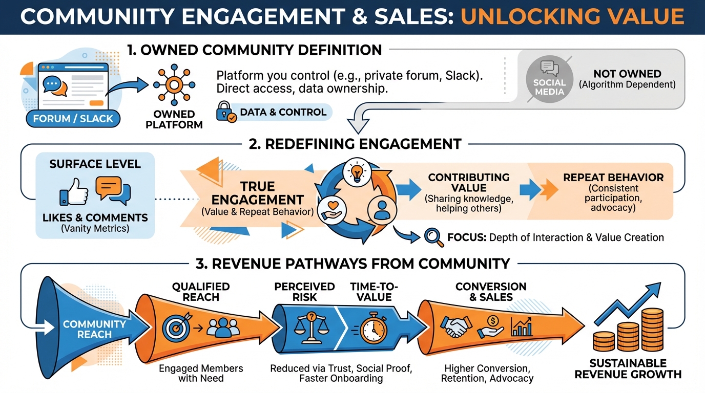 Community Sales Infographic Summary