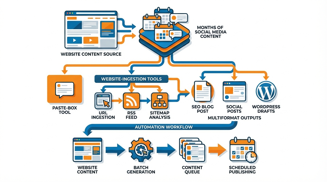Social media content infographic summary