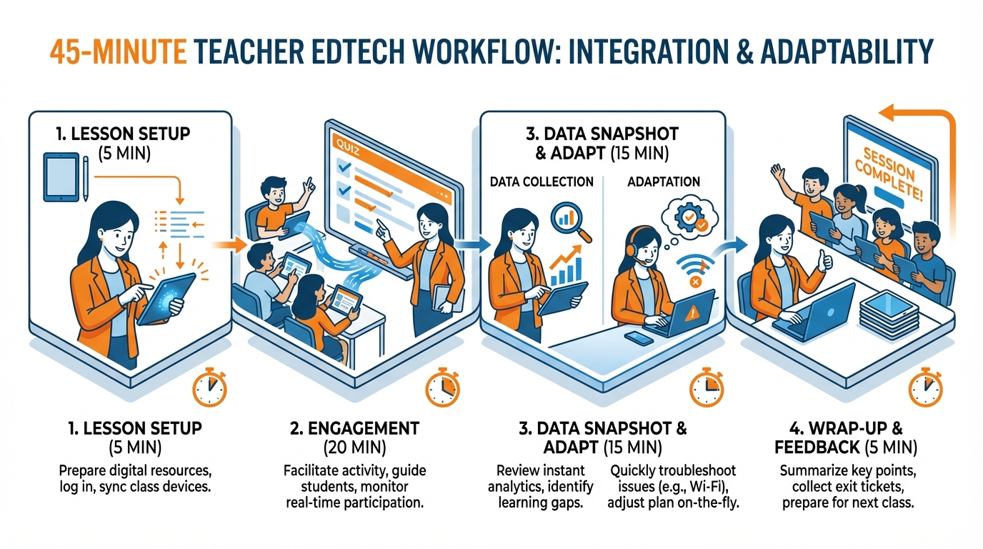 Teacher EdTech Workflow Diagram