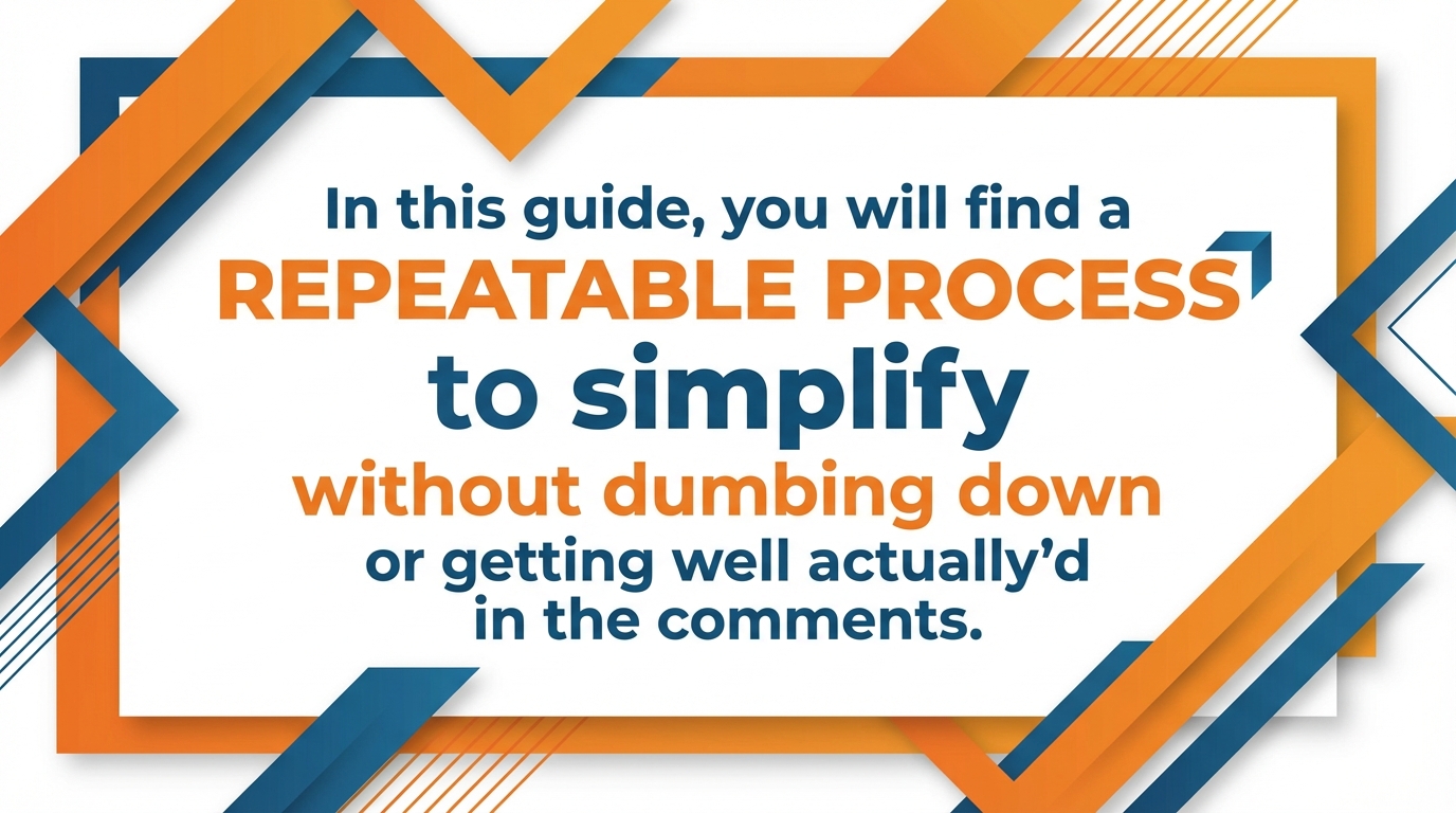 Simplify tech without dumbing