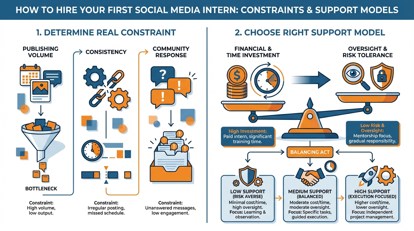 Social media intern infographic