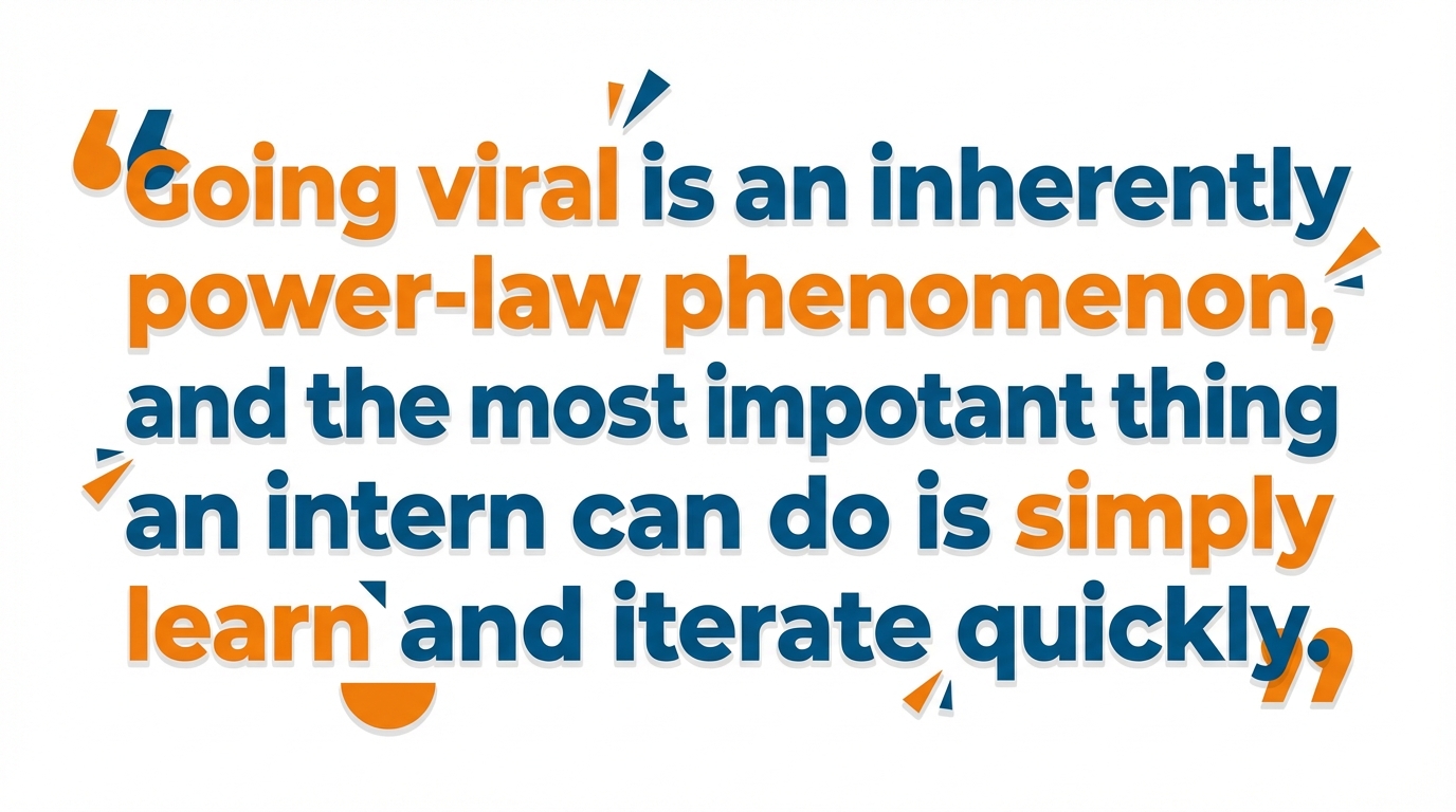 Interns learn, iterate for virality