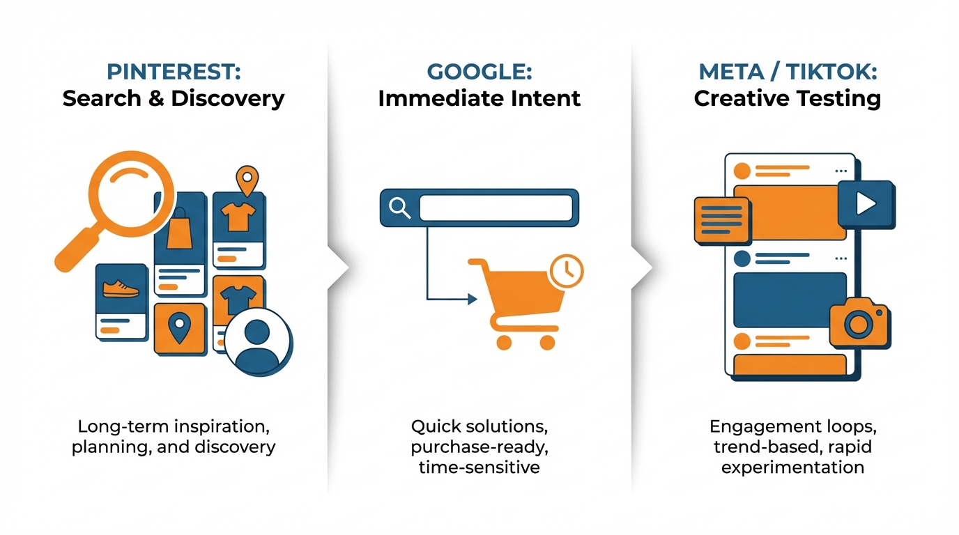 Pinterest role comparison graphic