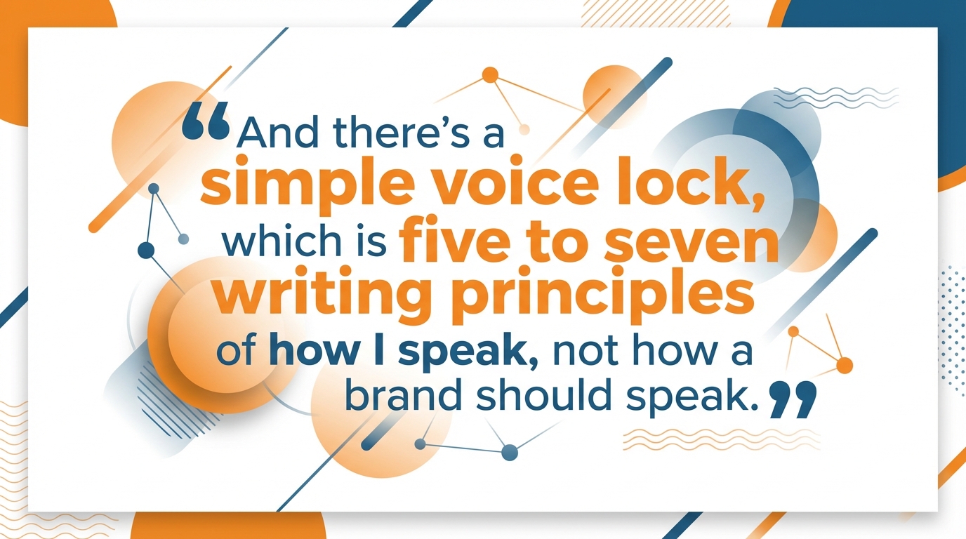 Voice lock quote card