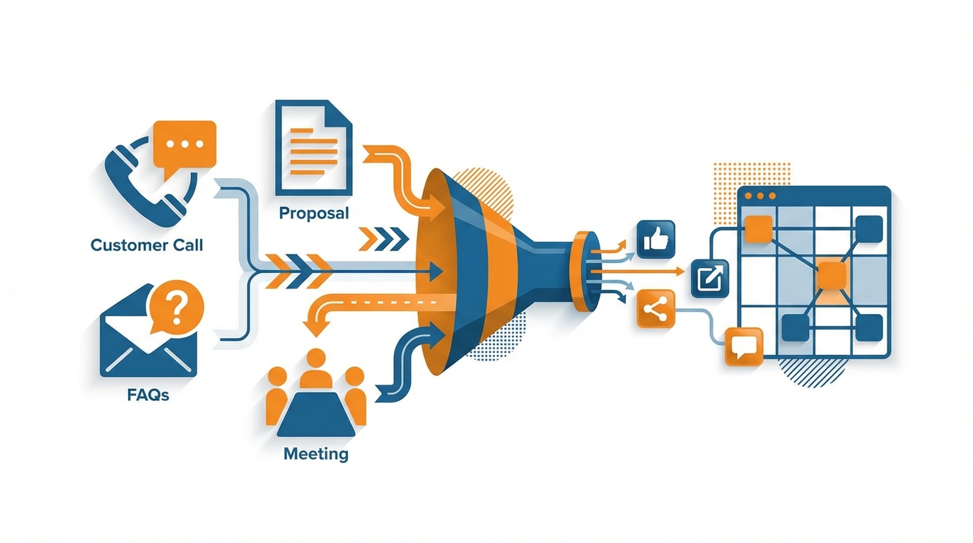 Mining content from daily activities