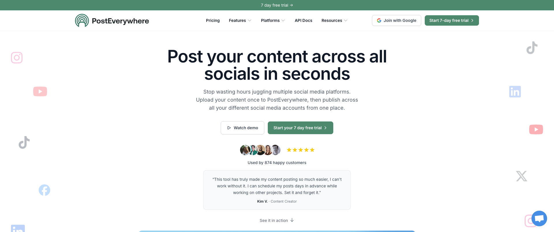 PostEverywhere as a unified social media API